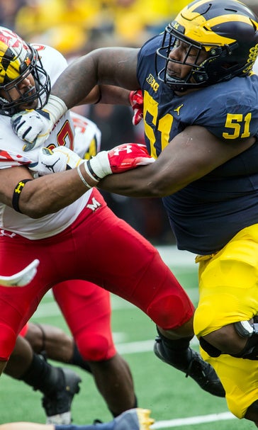 No. 4 Michigan center Cesar Ruiz headed near home at Rutgers